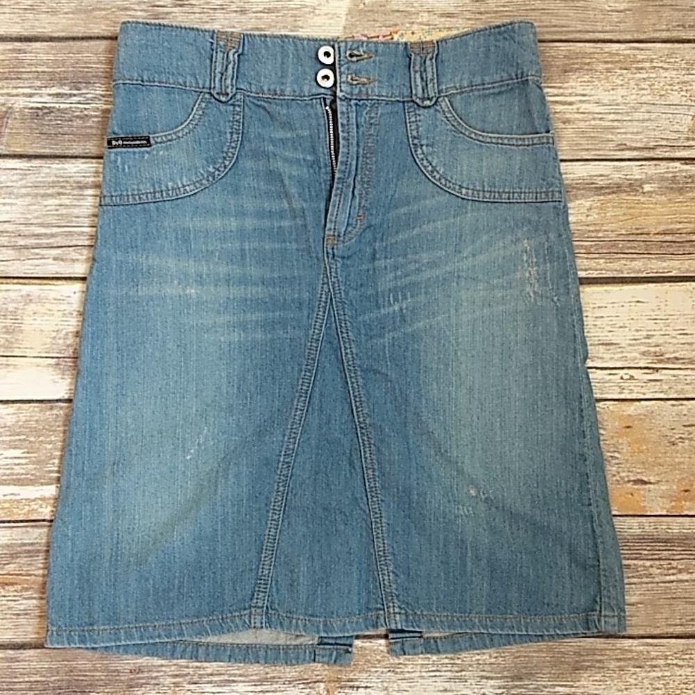 Dolce & Gabbana Distressed Denim Skirt
